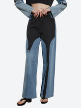 Jean taille haute au style chic